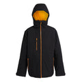 Black-Orange Pop - Front - Regatta Professional Mens Insulated Waterproof Jacket