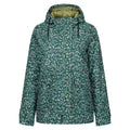 Jade - Front - Regatta Womens-Ladies Orla Kiely Swing Berry Bubble Waterproof Jacket