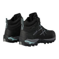 Black-Bleached Aqua - Back - Regatta Womens-Ladies Samaris III Walking Boots