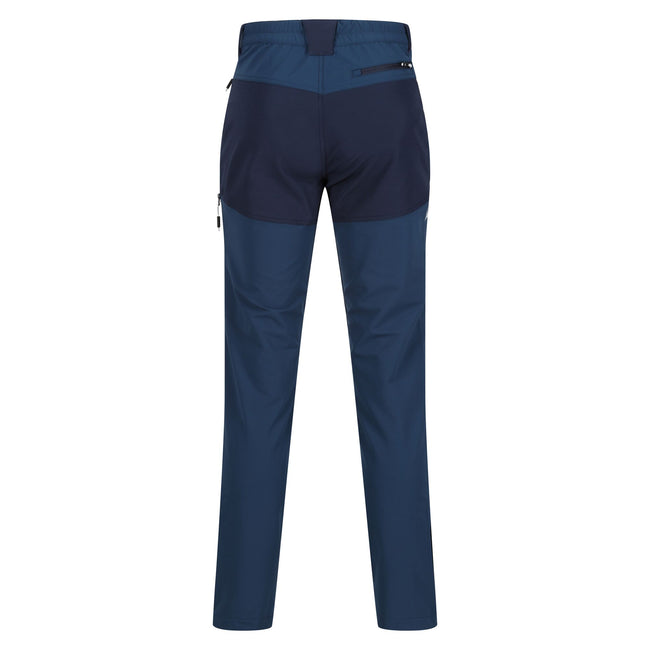 Moonlight Denim-Navy - Back - Regatta Mens Questra V Hiking Trousers