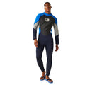 Navy-Oxford Blue-Silver Grey - Lifestyle - Regatta Mens 3mm Thickness Full Wetsuit
