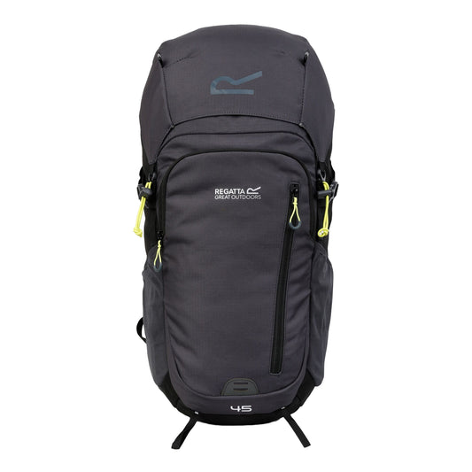 Black-Seal Grey - Front - Regatta Highton V2 45L Backpack