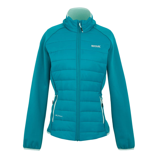 Exotic Plume-Icy Morn - Front - Regatta Womens-Ladies Clumber V Hybrid Jacket