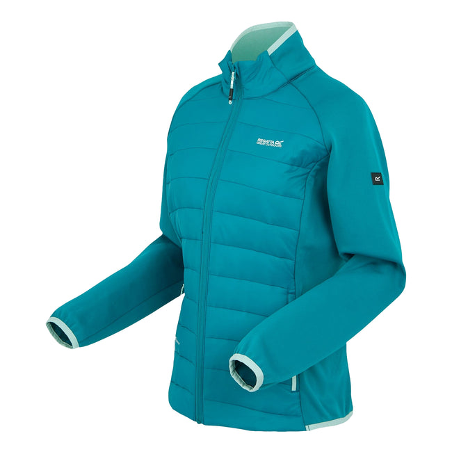 Exotic Plume-Icy Morn - Side - Regatta Womens-Ladies Clumber V Hybrid Jacket