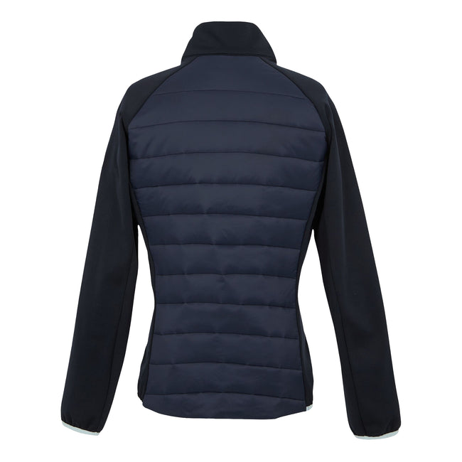 Navy-Icy Morn - Back - Regatta Womens-Ladies Clumber V Hybrid Jacket