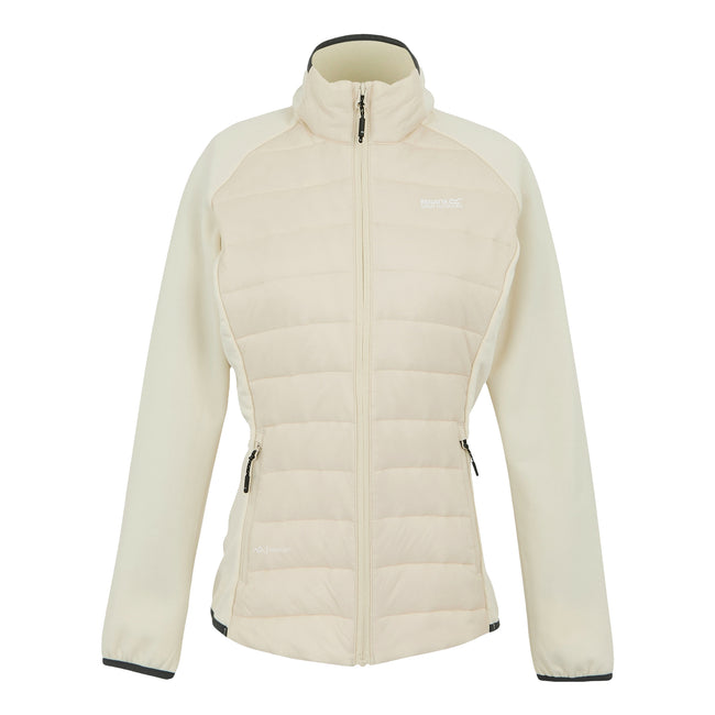 Light Vanilla-Seal Grey - Front - Regatta Womens-Ladies Clumber V Hybrid Jacket