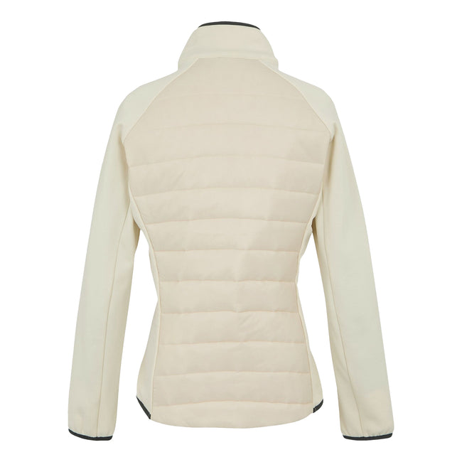 Light Vanilla-Seal Grey - Back - Regatta Womens-Ladies Clumber V Hybrid Jacket