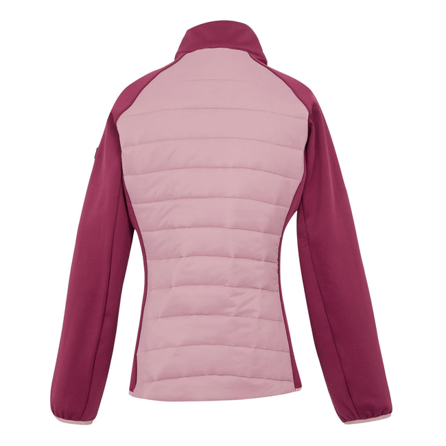 Lilas-Beaujolais-Pop - Back - Regatta Womens-Ladies Clumber V Hybrid Jacket