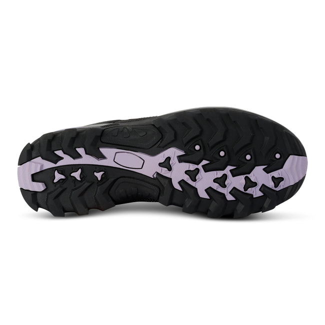 Navy-Lilac - Back - Regatta Womens-Ladies Samaris III Low Walking Shoes