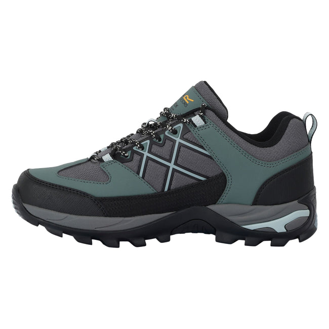 Spruce Green-Granite - Pack Shot - Regatta Womens-Ladies Samaris III Low Walking Shoes