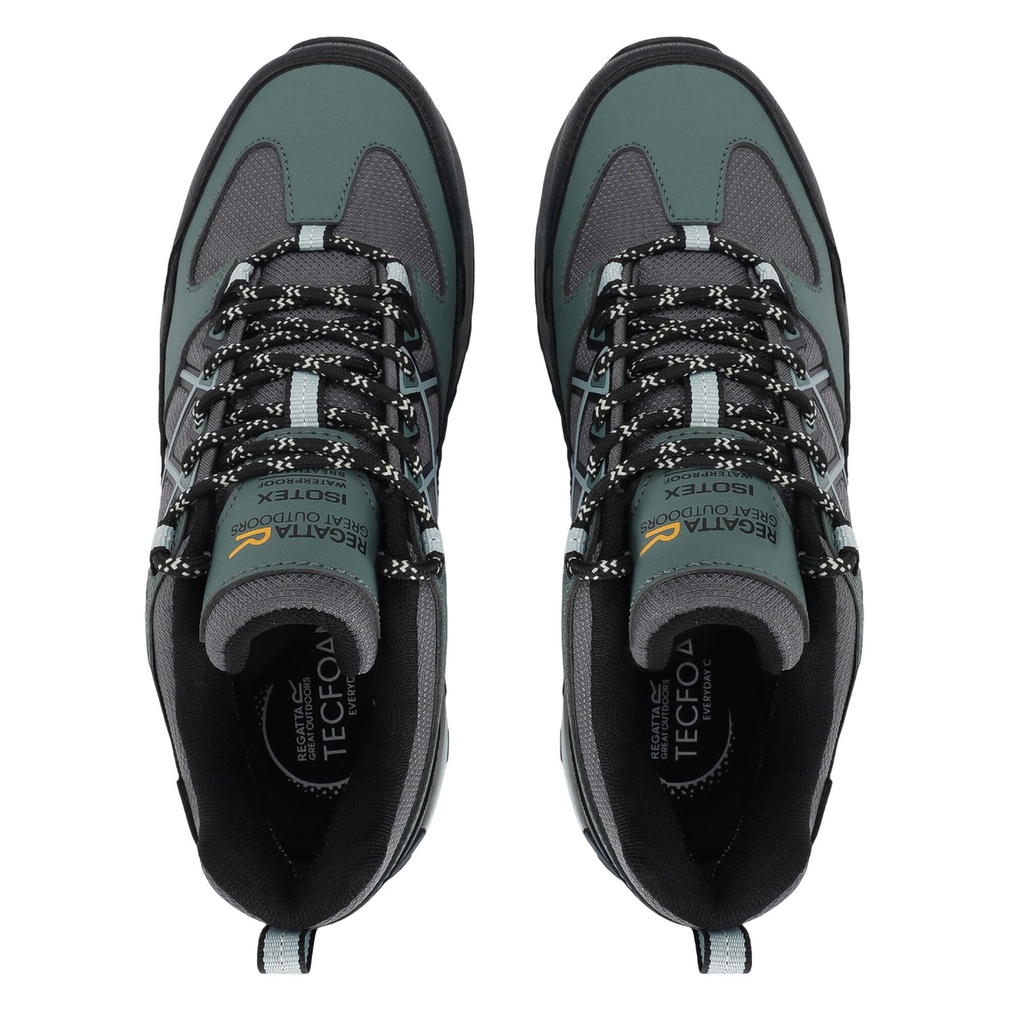 Spruce Green-Granite - Close up - Regatta Womens-Ladies Samaris III Low Walking Shoes