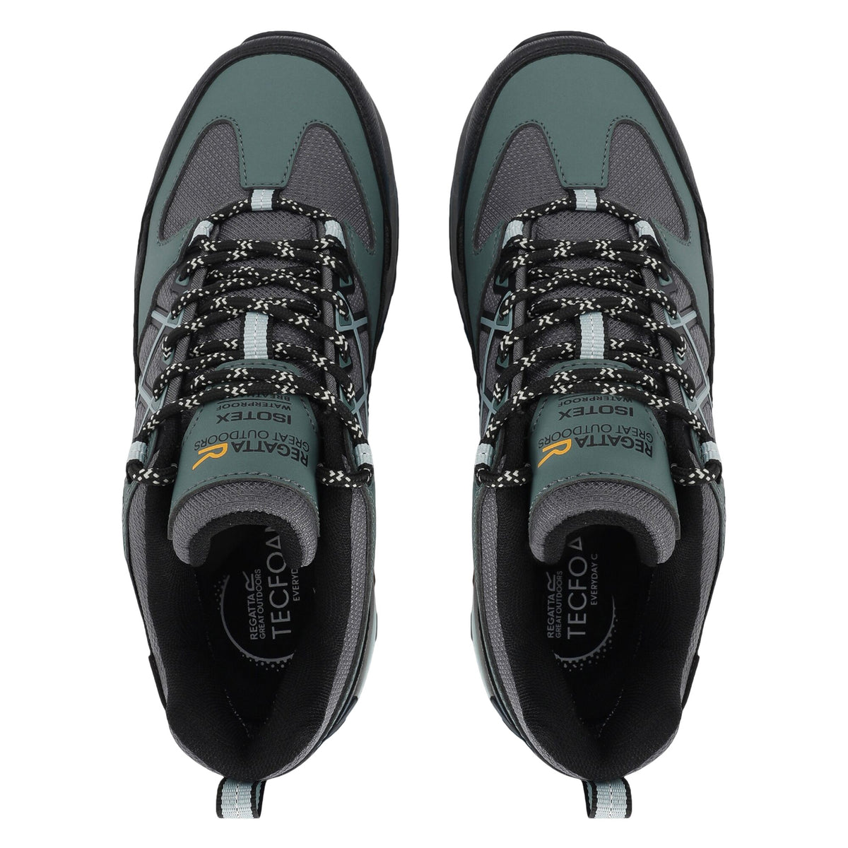 Spruce Green-Granite - Close up - Regatta Womens-Ladies Samaris III Low Walking Shoes