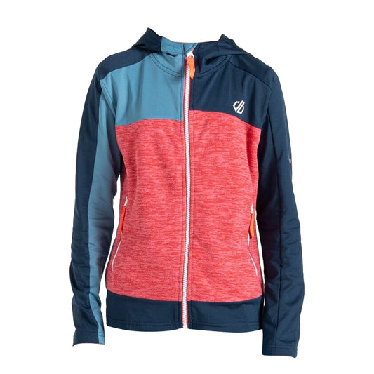 Sorbet Pink-Moonlight Denim - Front - Dare 2B Childrens-Kids Thriving II Midlayer