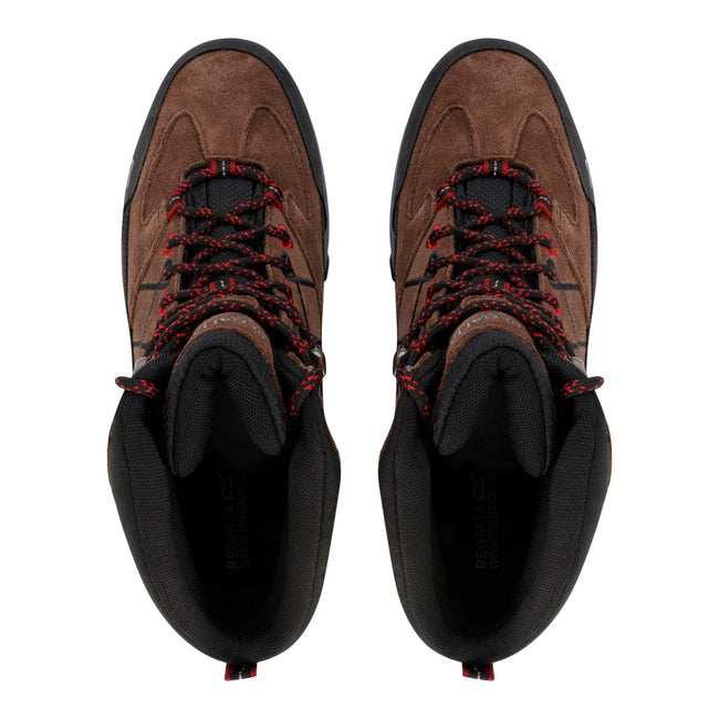 Chestnut-Rio Red - Lifestyle - Regatta Mens Samaris Pro II Suede Walking Boots