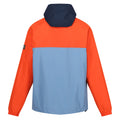 Rusty Orange-Coronet Blue-Navy - Back - Regatta Mens Belcastel Waterproof Jacket