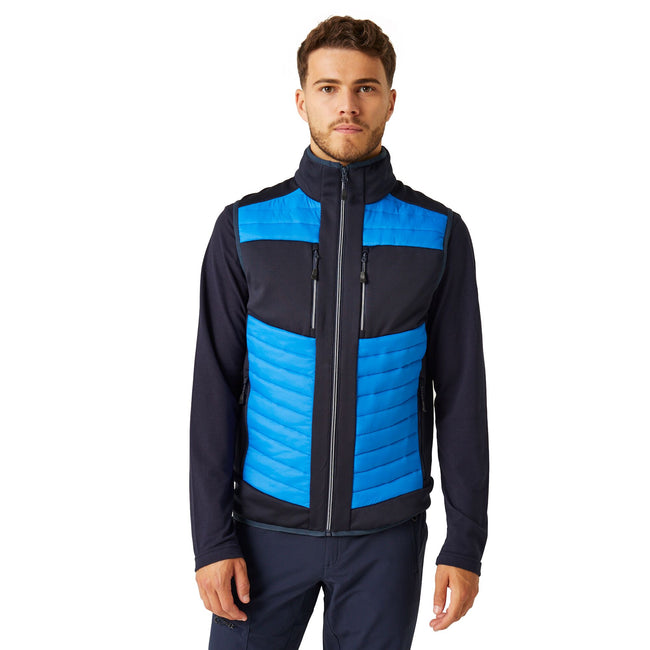 Strong Blue-Navy - Side - Regatta Professional Unisex Adult Thermal Hybrid Body Warmer