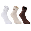 White-Light Vanilla-Cocoa - Front - Regatta Great Outdoors Womens-Ladies Marl Effect Socks (3 Pack)