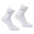 White-Light Vanilla-Cocoa - Back - Regatta Great Outdoors Womens-Ladies Marl Effect Socks (3 Pack)
