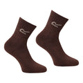 White-Light Vanilla-Cocoa - Side - Regatta Great Outdoors Womens-Ladies Marl Effect Socks (3 Pack)