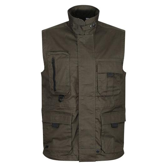 Khaki Green - Front - Regatta Professional Mens Gilet