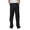 Black - Back - Regatta Professional Childrens-Kids Waterproof Over Trousers