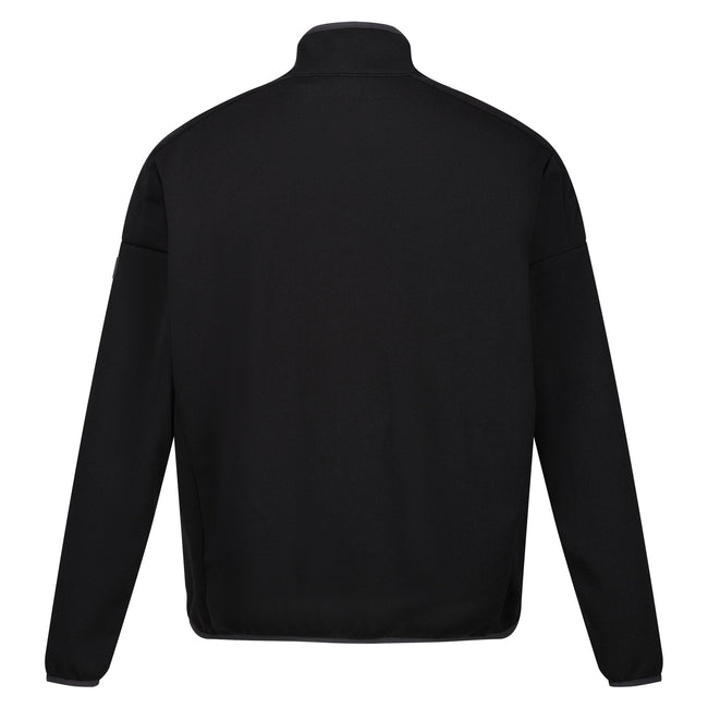 Black-Agave Green Marl - Back - Regatta Mens Kassam Marl Full Zip Fleece Jacket
