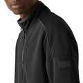 Black-Agave Green Marl - Lifestyle - Regatta Mens Kassam Marl Full Zip Fleece Jacket