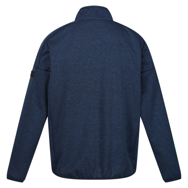 Moonlight Denim-Navy Marl - Back - Regatta Mens Kassam Marl Full Zip Fleece Jacket