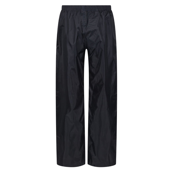 Navy - Back - Regatta Professional Childrens-Kids Waterproof Over Trousers