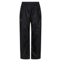 Black - Front - Regatta Professional Childrens-Kids Waterproof Over Trousers