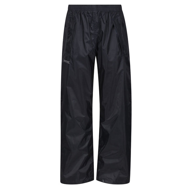 Navy - Front - Regatta Professional Childrens-Kids Waterproof Over Trousers