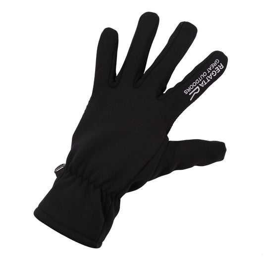 Black - Front - Regatta Unisex Adult Extol II Touch Screen Winter Gloves
