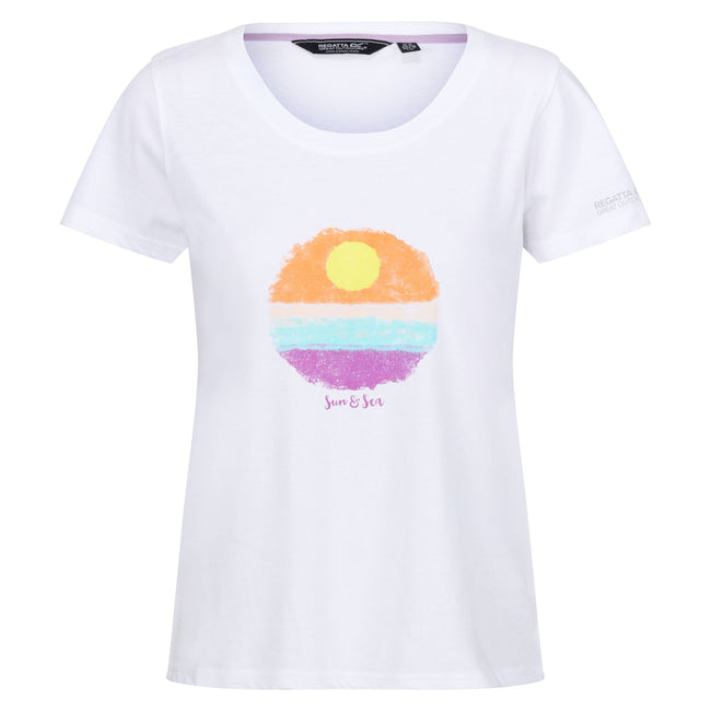 White - Front - Regatta Womens-Ladies Filandra VIII Sun T-Shirt