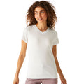 White - Lifestyle - Regatta Womens-Ladies Fingal V Neck T-Shirt