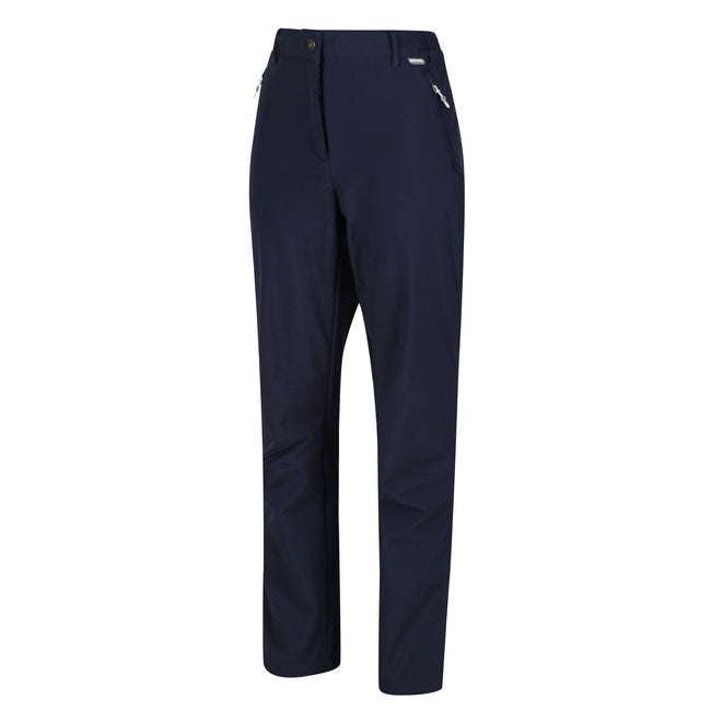 Navy - Lifestyle - Regatta Great Outdoors Womens-Ladies Geo Softshell II Regular Leg Trousers