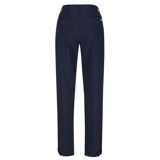 Navy - Back - Regatta Great Outdoors Womens-Ladies Geo Softshell II Short Leg Trousers