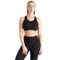 Black - Lifestyle - Dare 2B Womens-Ladies Swift II Animal Print Sports Bra