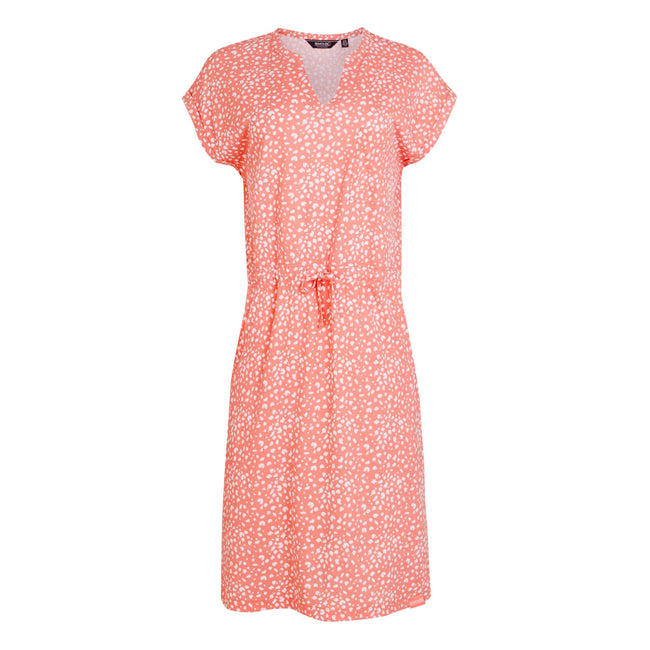 Shell Pink - Front - Regatta Womens-Ladies Bayletta Polka Dot Midi Dress