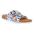 Navy-White - Front - Regatta Womens-Ladies Mia Double Strap Sandals