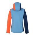 Niagara Blue-Satsuma - Back - Dare 2B Womens-Ladies Lexan Colour Block Soft Shell Jacket