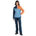 Niagara Blue-Satsuma - Close up - Dare 2B Womens-Ladies Lexan Colour Block Soft Shell Jacket
