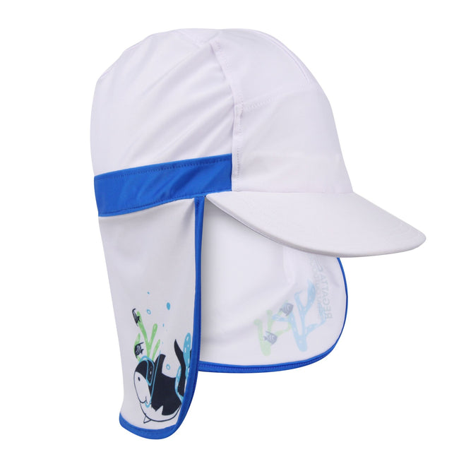 Hawaiian Blue - Lifestyle - Regatta Childrens-Kids Protect II Bubbles The Shark Cap