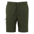 Dark Khaki - Front - Regatta Mens Dalry Multi Pocket Shorts
