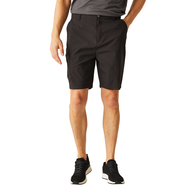 Black - Lifestyle - Regatta Mens Dalry Multi Pocket Shorts