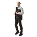 Silver Grey-Ash - Close up - Regatta Mens Maland Waterproof Jacket
