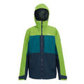 Piquant Green-Moroccan Blue - Front - Regatta Mens Maland Waterproof Jacket