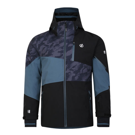 Black - Front - Dare 2B Mens Supernova II Camo Ski Jacket