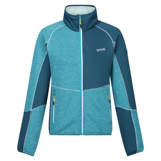 Tahoe Blue-Moroccan Blue - Front - Regatta Womens-Ladies Lindalla VII Marl Full Zip Fleece Jacket