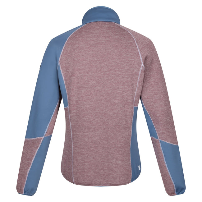 Heather-Coronet Blue - Back - Regatta Womens-Ladies Lindalla VII Marl Full Zip Fleece Jacket