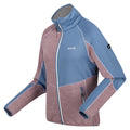 Heather-Coronet Blue - Side - Regatta Womens-Ladies Lindalla VII Marl Full Zip Fleece Jacket